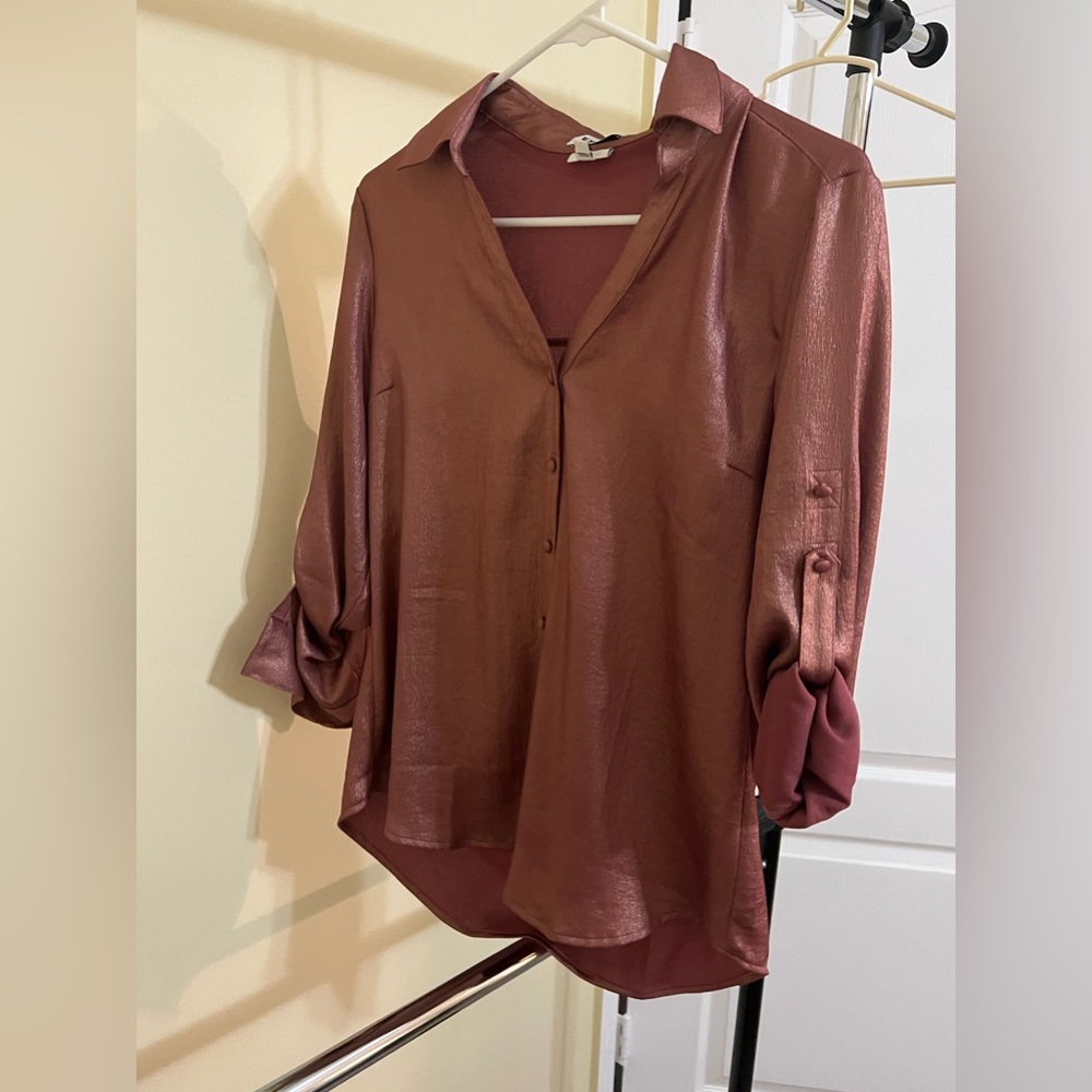 Metallic blouse